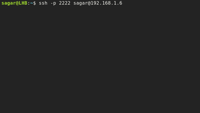 use ssh with alternate port