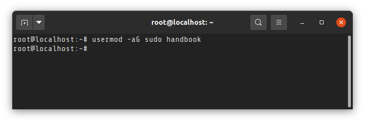 Adding user to sudo list