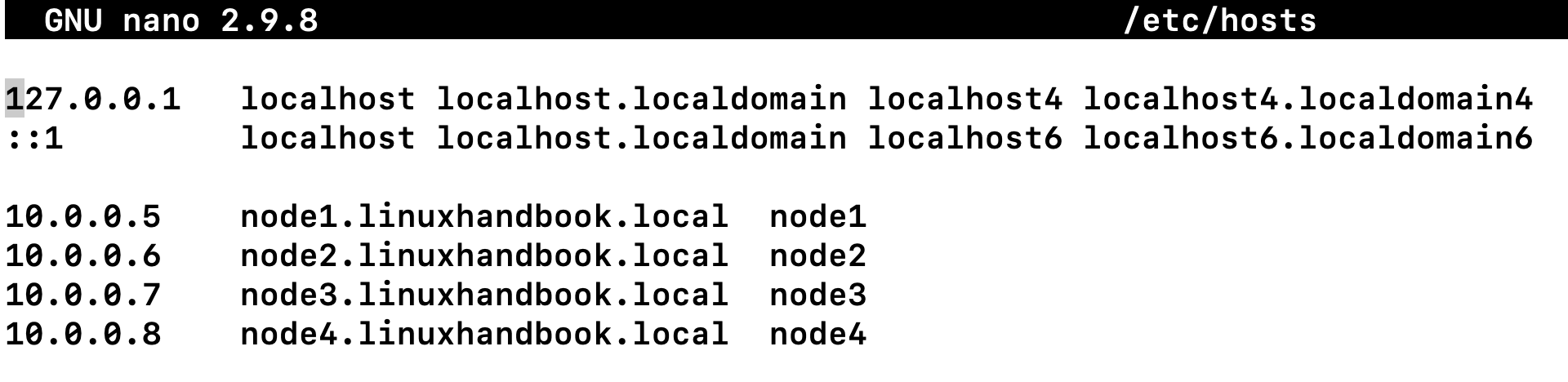 Ansible nodes