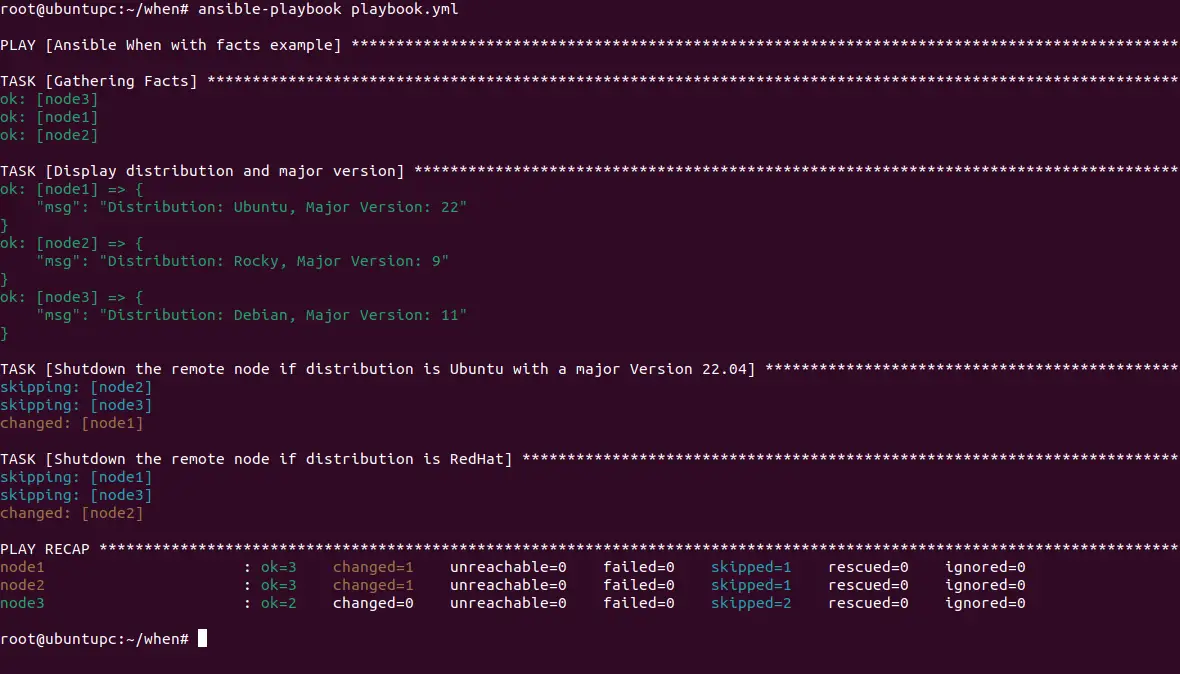 Executing command based on the operating system