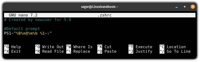 Bold the username and hostname in zsh