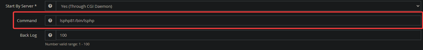 Change PHP version in OpenLiteSpeed server