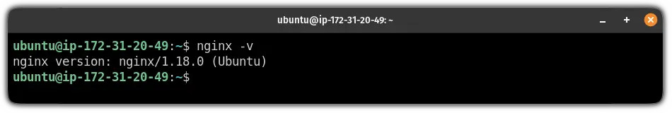 check the installed verison of nginx on ubuntu