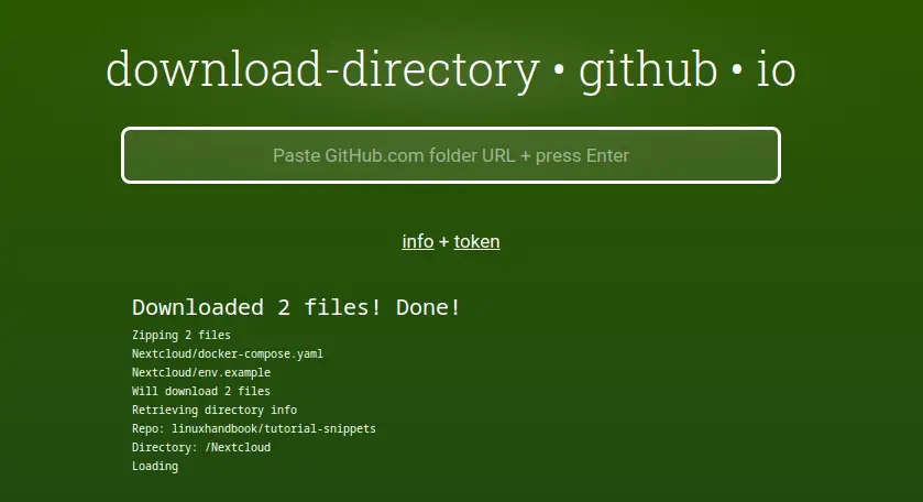 Folder downloaded from GitHub