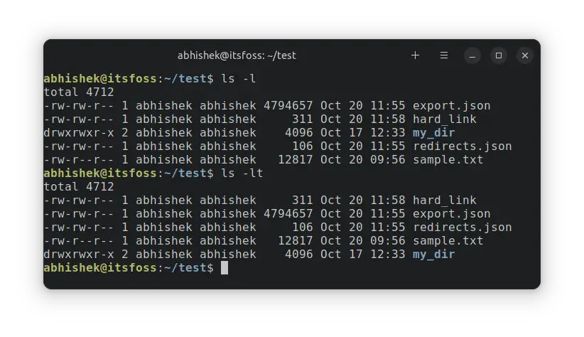 Sort ls output by date and time