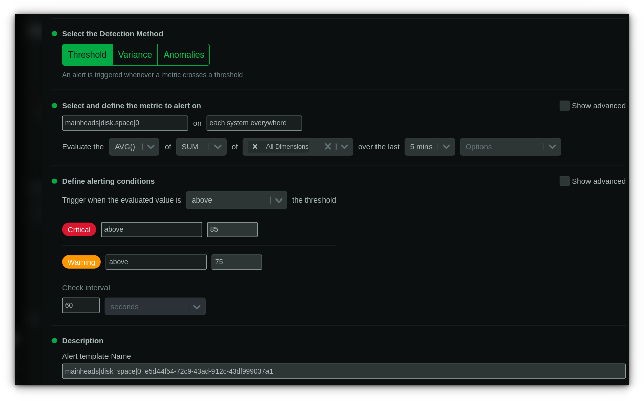 Configuring disk space alert in Netdata