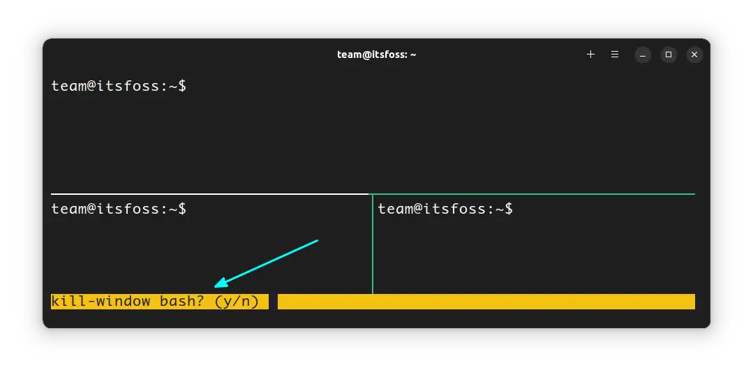 Terminate a Window in Tmux