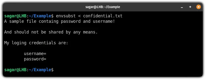 unset variables in linux