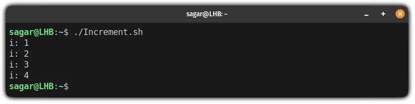 use += operator to increment the variable value