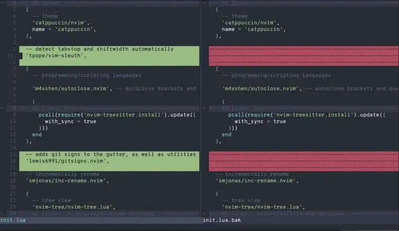 Applying diffs in vimdiff